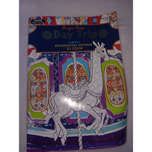 3 Pack Adult Kappa Designer Series Coloring Books - Picture 4 of 8